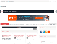 Tablet Screenshot of minecrafthax.net
